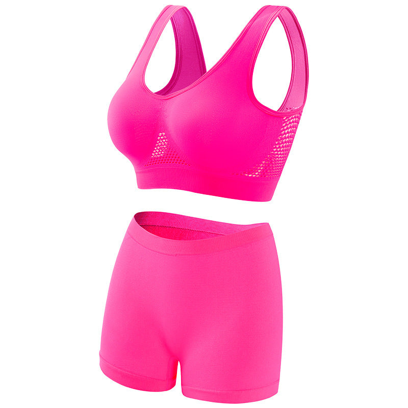Large chest, small gathering, plus size lingerie for women weighing 200 pounds, seamless sports bra set