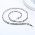 Jewelry Accessories Fashion Personality Men's And Women's 20 Inch Alloy Single Drain Diamond Necklace Gold 5mm Jewelry