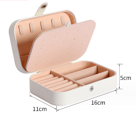 Portable jewelry storage box, large capacity jewelry rings, necklaces, earrings, earrings, earrings, packaging box