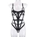 Summer Complex Craftsmanship Cross-Strap Sexy Lingerie Women's One-Piece