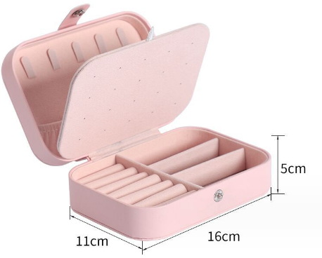 Portable jewelry storage box, large capacity jewelry rings, necklaces, earrings, earrings, earrings, packaging box