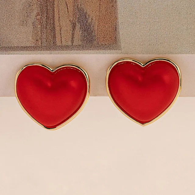 3D Red Exquisite Love Personalized Ear Jewelry