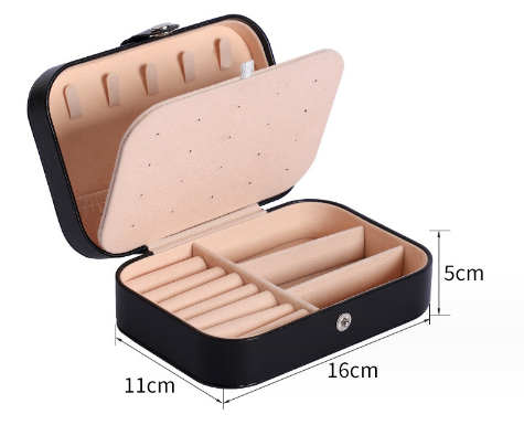 Portable jewelry storage box, large capacity jewelry rings, necklaces, earrings, earrings, earrings, packaging box