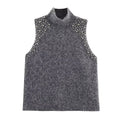 Street jewelry sleeveless top