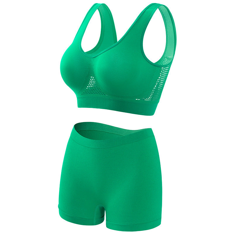 Large chest, small gathering, plus size lingerie for women weighing 200 pounds, seamless sports bra set