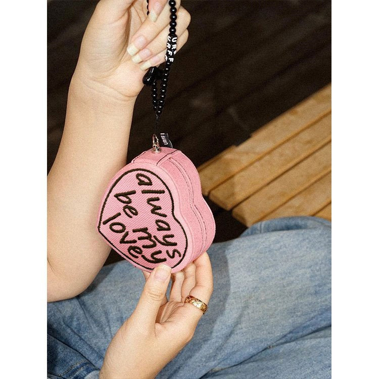 Heart Shaped Cake Mini Jewelry Box Vintage Denim Portable Ring Jewelry Storage Travel Gift