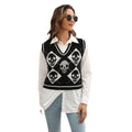 Halloween Skull Jacquard Lingerie Vest Sweater Women's Vest Autumn And Winter Sweater
