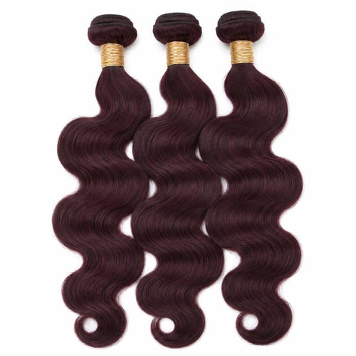 Burgundy Body Wave Human Hair Bundle Deal