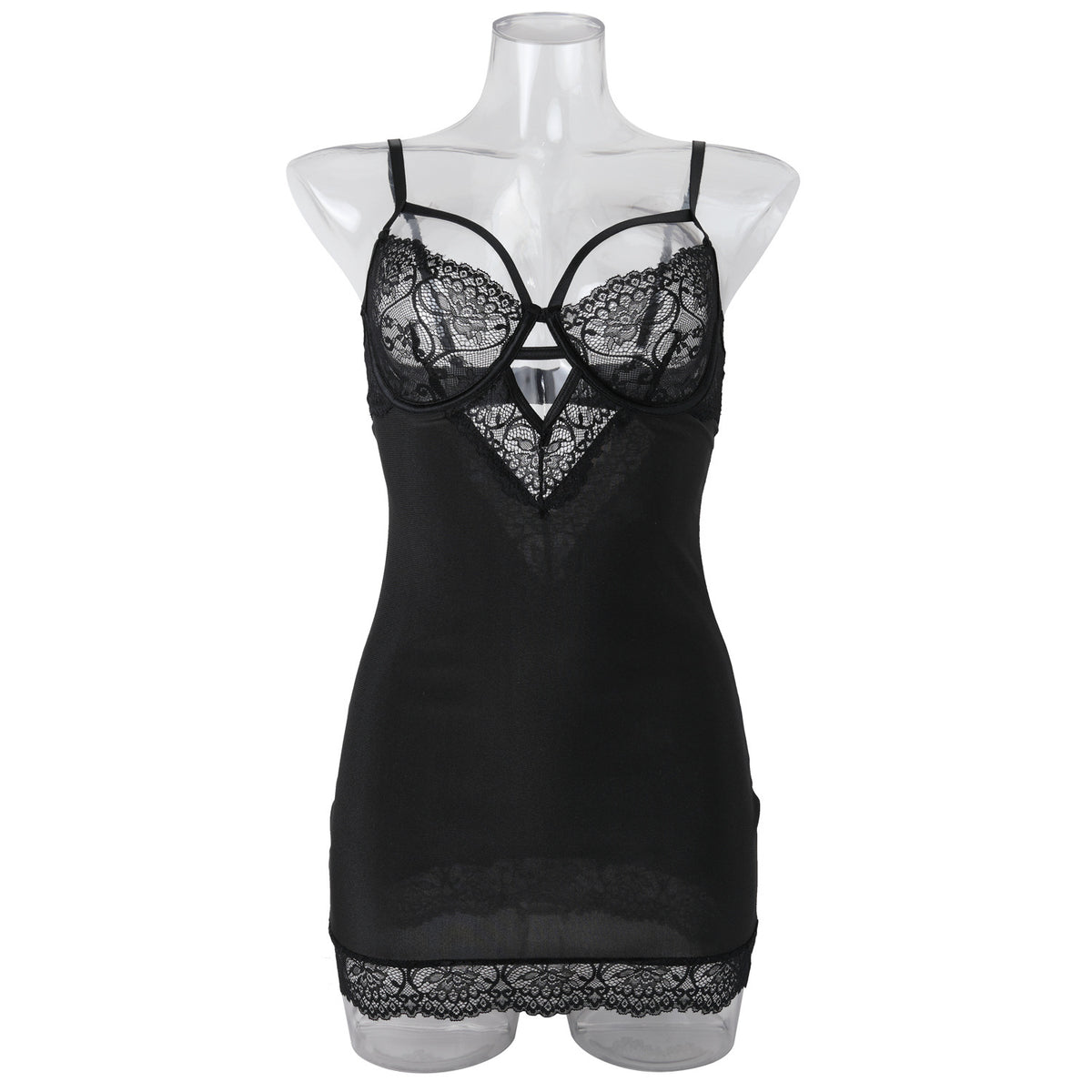 Sexy lingerie, lace hollow suspender, hip hugging, romantic sleepwear