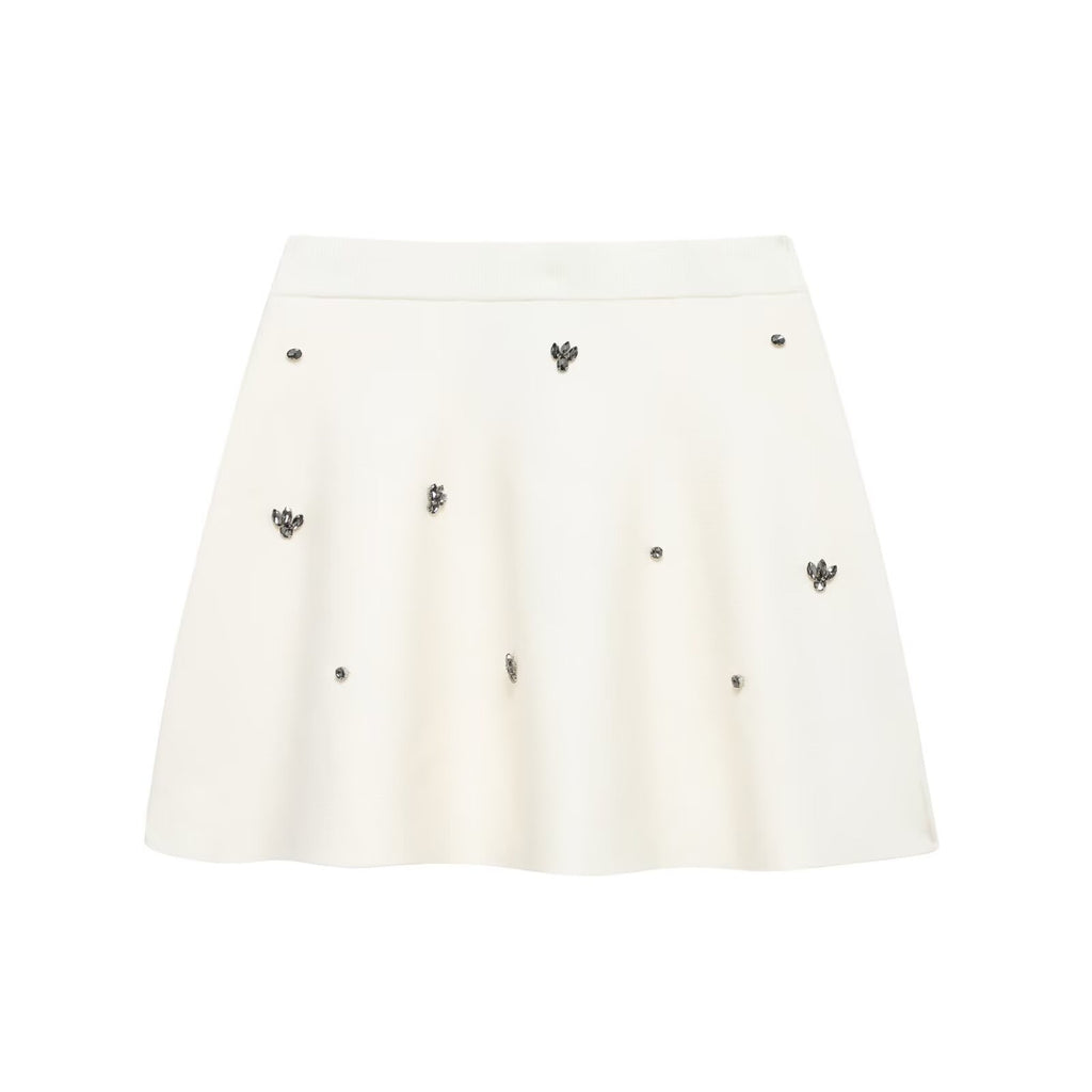 Fashion jewelry bead decoration knitted short skirt