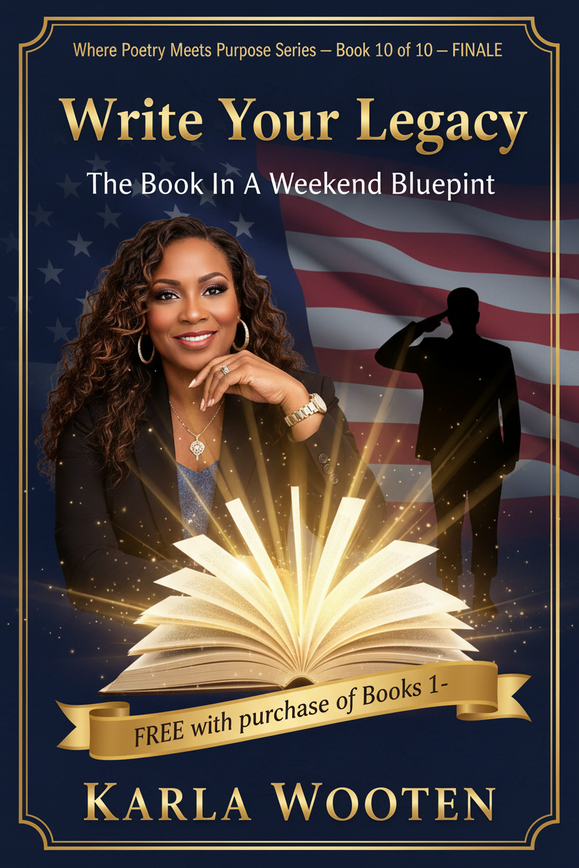 Write Your Legacy book cover featuring author Karla Wooten
