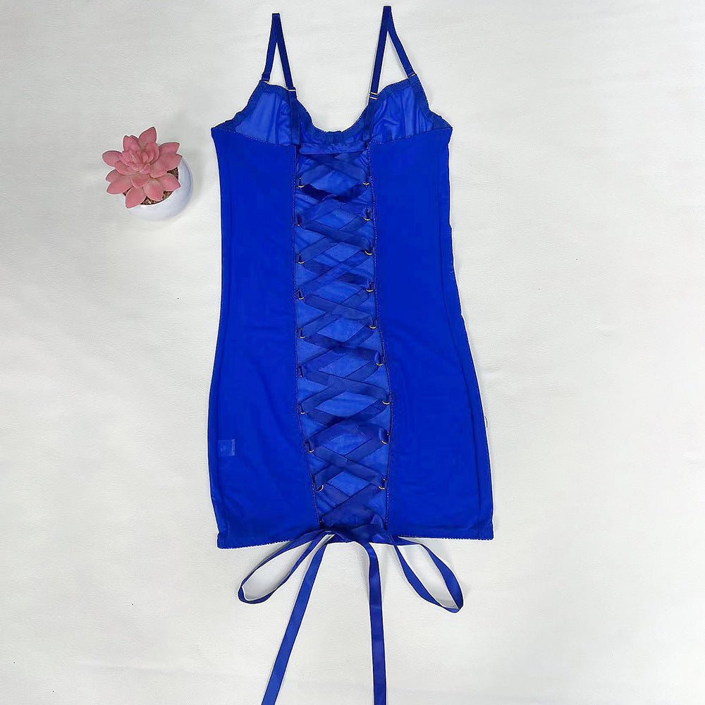 Purple sexy mesh lingerie, sexy lingerie, see through jumpsuit, pajamas - eXplore