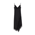 Wrinkled waist slimming lace lingerie style dress - eXplore