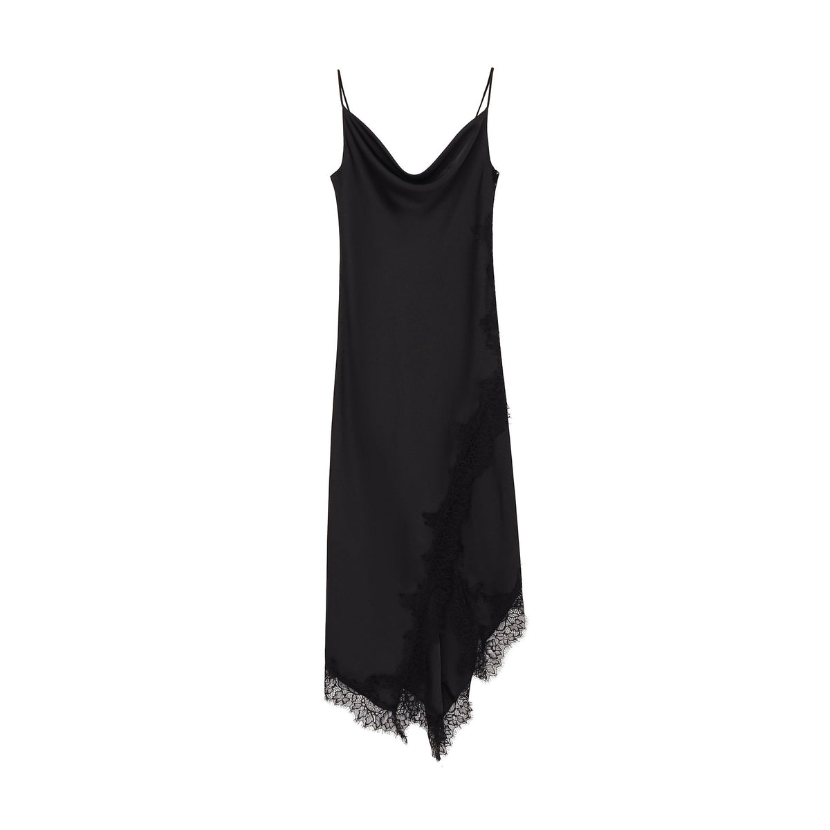 Wrinkled waist slimming lace lingerie style dress - eXplore