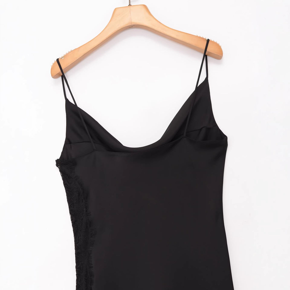 Wrinkled waist slimming lace lingerie style dress - eXplore